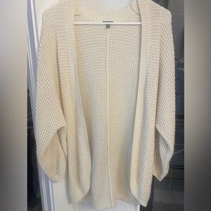 cream cardigan - oversized